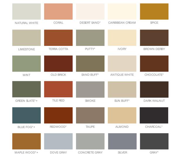 concrete color chart